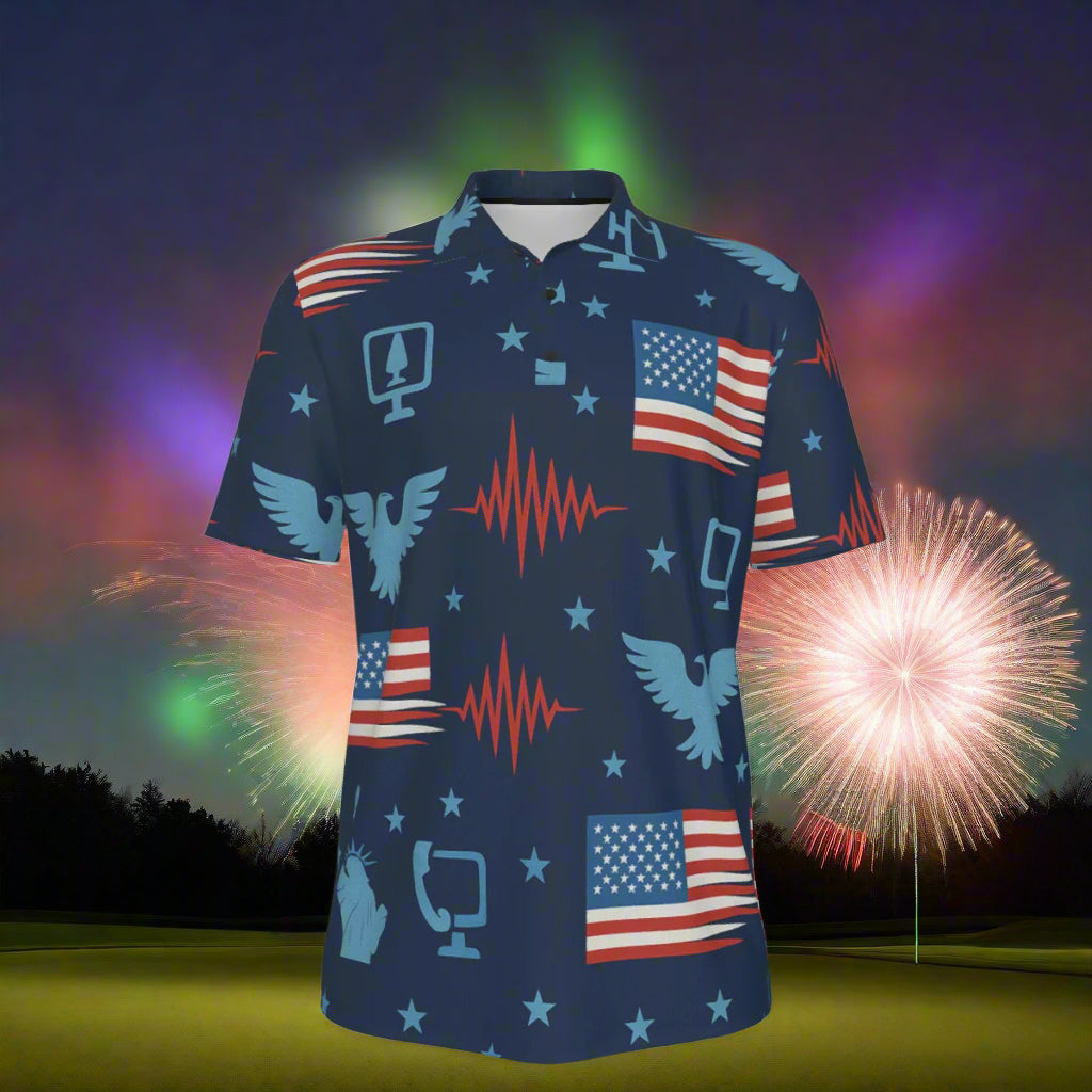 Stars, Stripes & Soundwaves Men's Polo