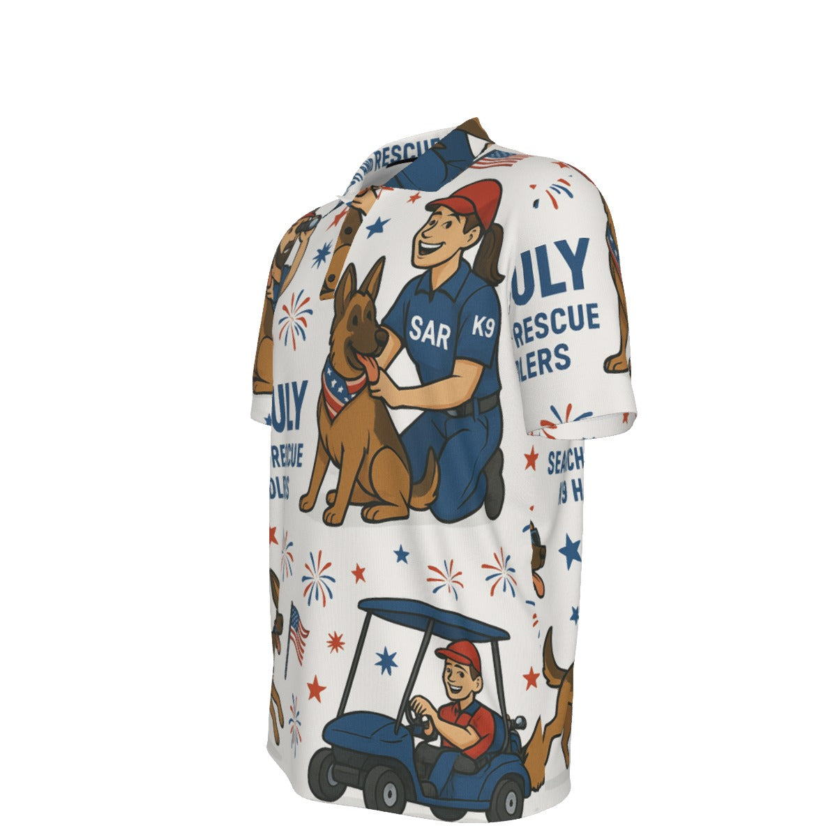SAR Paws & Patriot Putts  Men's Polo