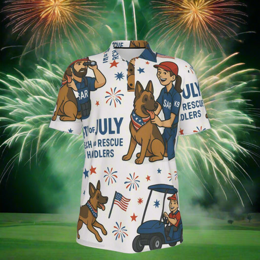 SAR Paws & Patriot Putts  Men's Polo