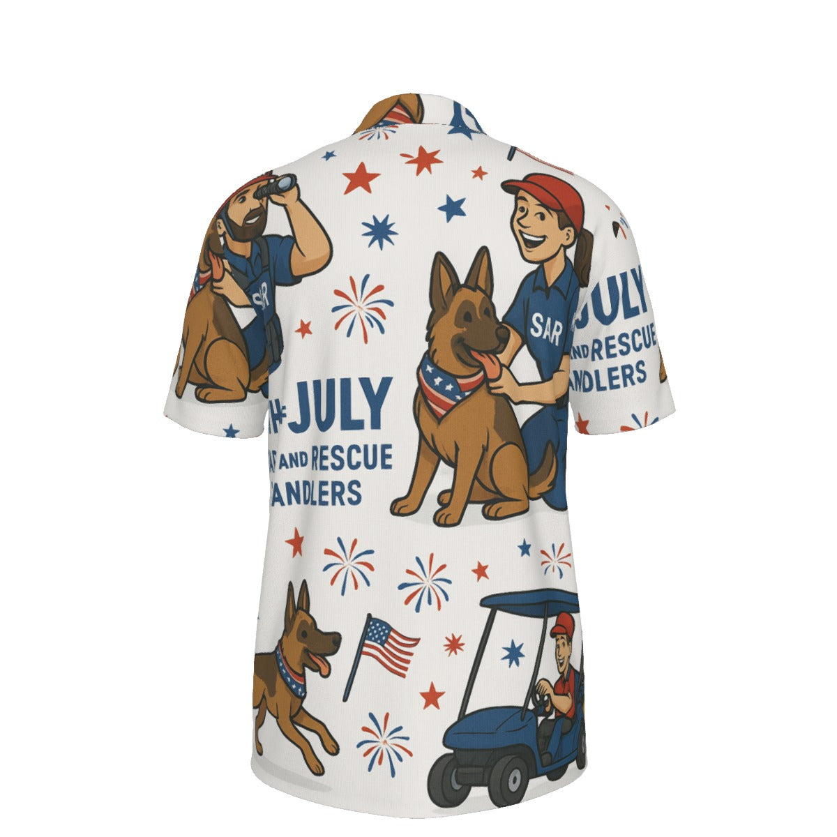 SAR Paws & Patriot Putts  Men's Polo